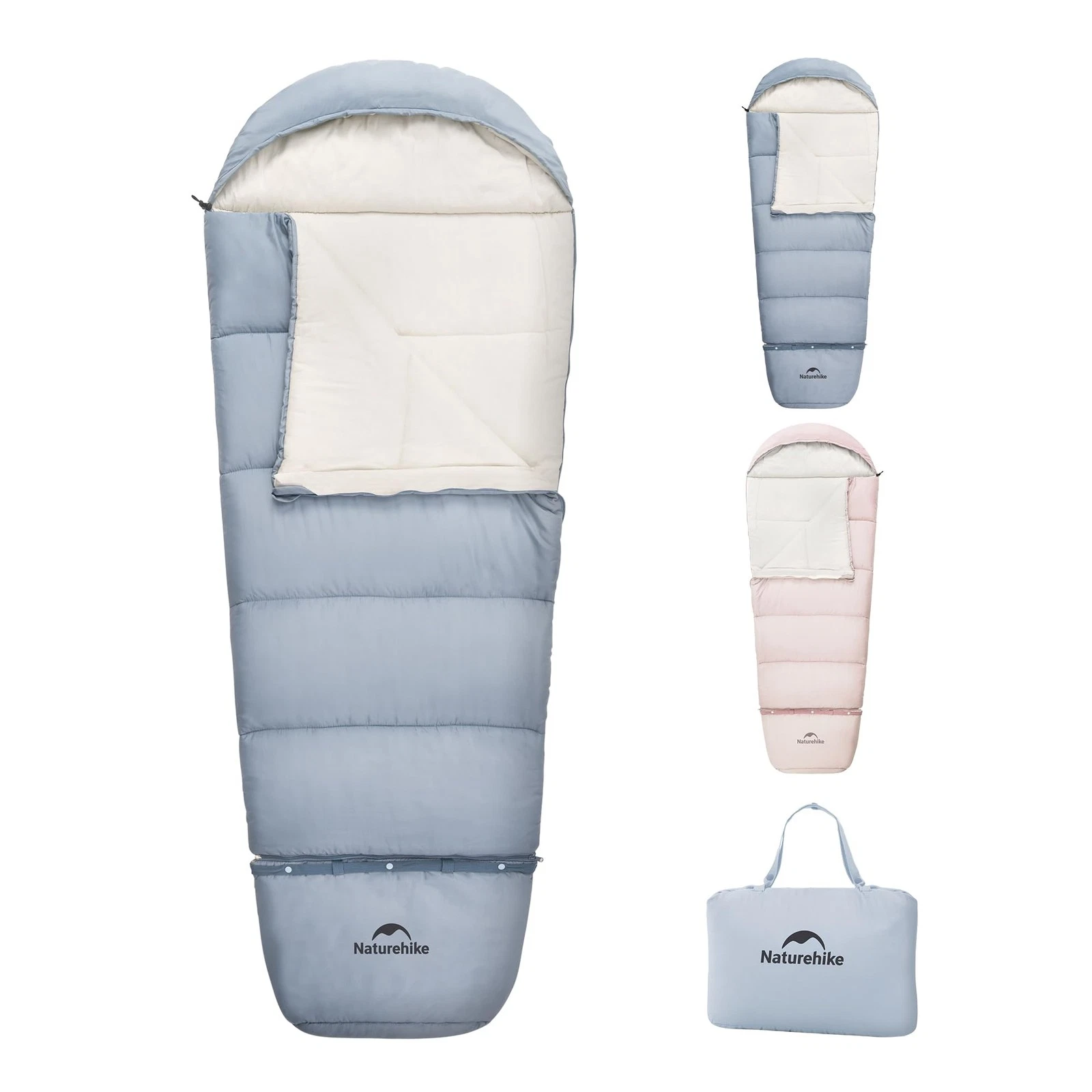 Kids Mummy Sleeping Bag 3 Season 190x75cm Waterproof Camping Hiking 0-10C