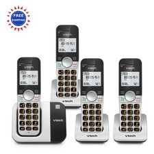 VTech VG231 4 Cordless Phone 4 Handsets Large Display Big Buttons DECT 6 Caller