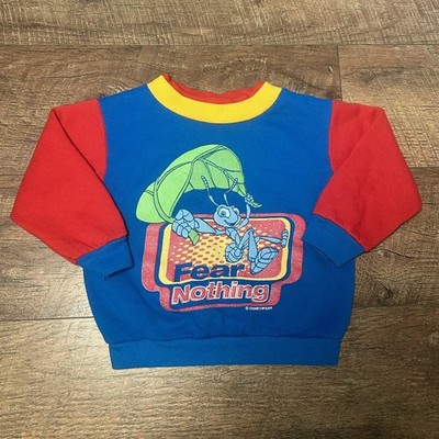 Vintage Disney A Bugs Life Flik Colorblock Crewneck Boys 2T