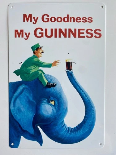 Guinness Beer Metal Sign - My Goodness My Guinness Retro Vintage Irish Stout