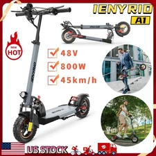iENYRID 800W Electric Scooter 30 mph E-twow Scooter 10" Fold Commuter E-Scooter