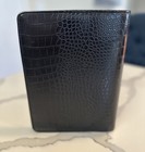 Day One By Franklin Covey Black Faux Alligator FauxLeather 7 Ring Binder Planner