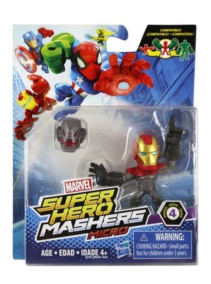 Marvel Comics Super Hero Mashers Micro Ultra Iron Man Action Figure Hasbro 2017