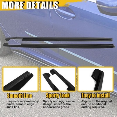 For 2019-2025 BMW G20 M Sport M340i Glossy Black Side Skirt Extension MP Style For 2019-2025 BMW G20 M Sport M340i Glossy Black Side Skirt Extension MP Style