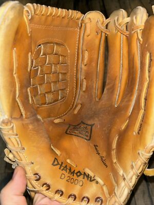 Preowned Diamond Pro D 2000 Baseball Glove American Select Rawhide Mitt Right