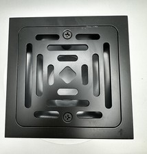 Signature Hardware 4-1/2 inch Square Shower Drain Matte Black SH607MB Adelphi
