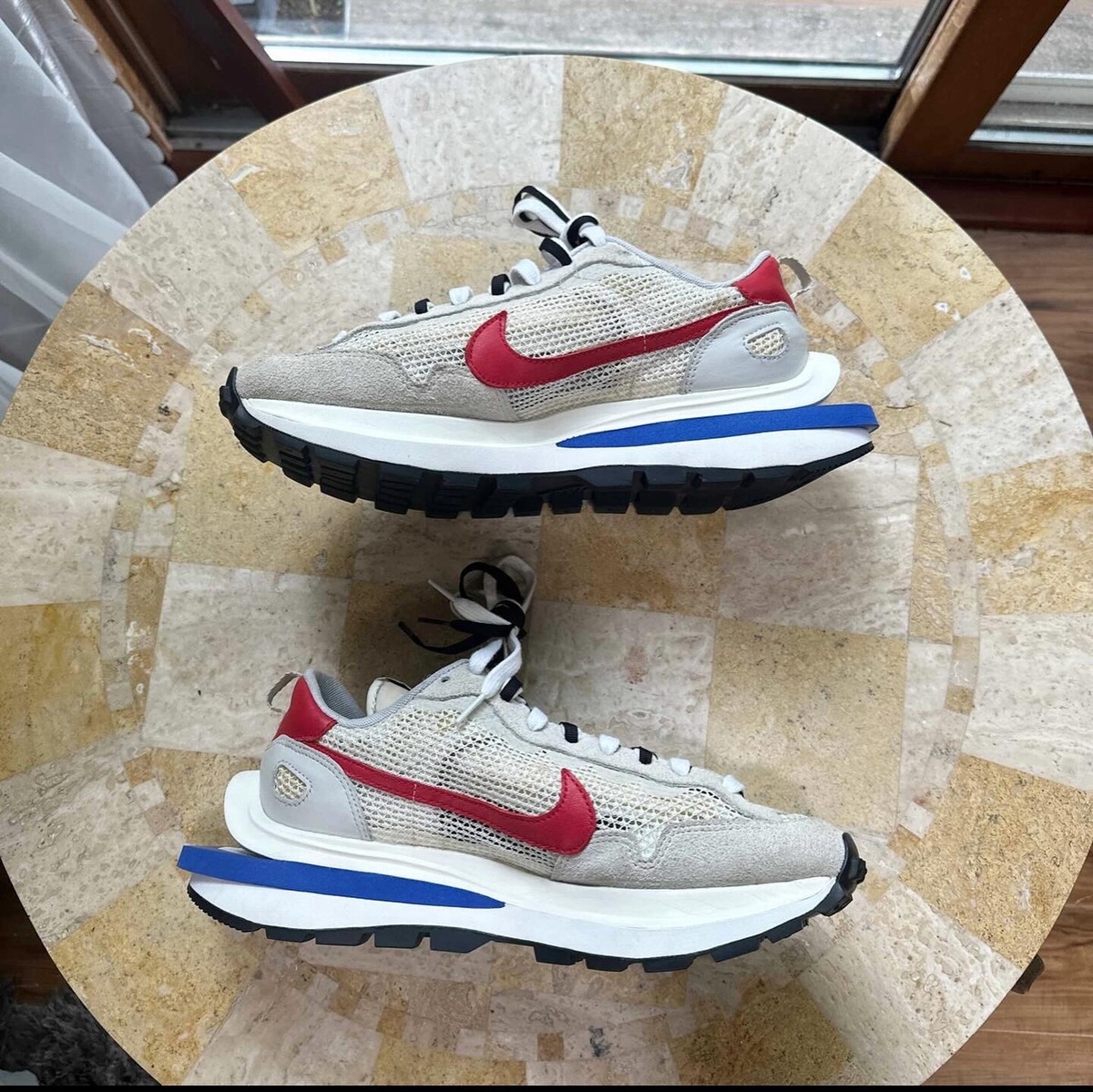 靴 sacai Vapor Waffle \"String/Red/Green\" sacai × Nike Vapor Waffle 