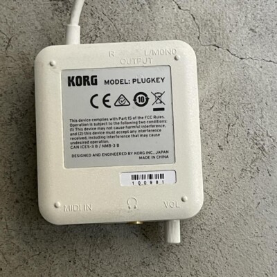 Korg Plugkey Mobile MIDI Audio White Good GP