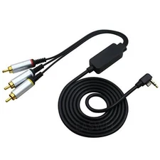 For PSP 2000 3000 Tranfer Slim to TV 3 RCA Cable Cord AV Cable Audio Cables