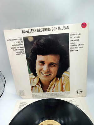 Don McLean - Homeless Brother - Vintage 1974 Vinyl LP Record Album with Insert