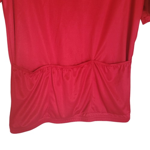 NASHBAR Du Pont Coolmax Men XXL Cycling Jacket 1/4 Zip Red 3-Pouch Short Sleeve. - Picture 5 of 24