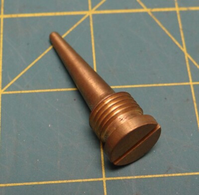 Alfa Laval Plug Distribution Copper Alloy Machine Thread Plug, 1-11/16'' Long