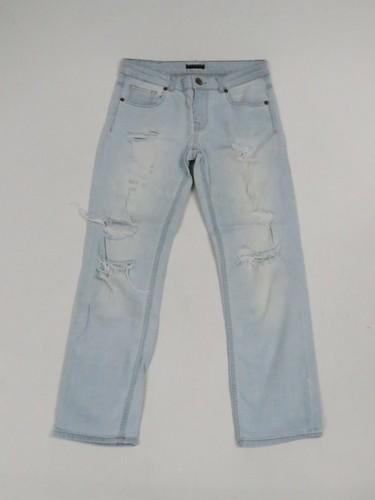 Sisley Jeans Women Size 25 Valencia Loose Fit Solid Casual Light Distressed  Blue | eBay