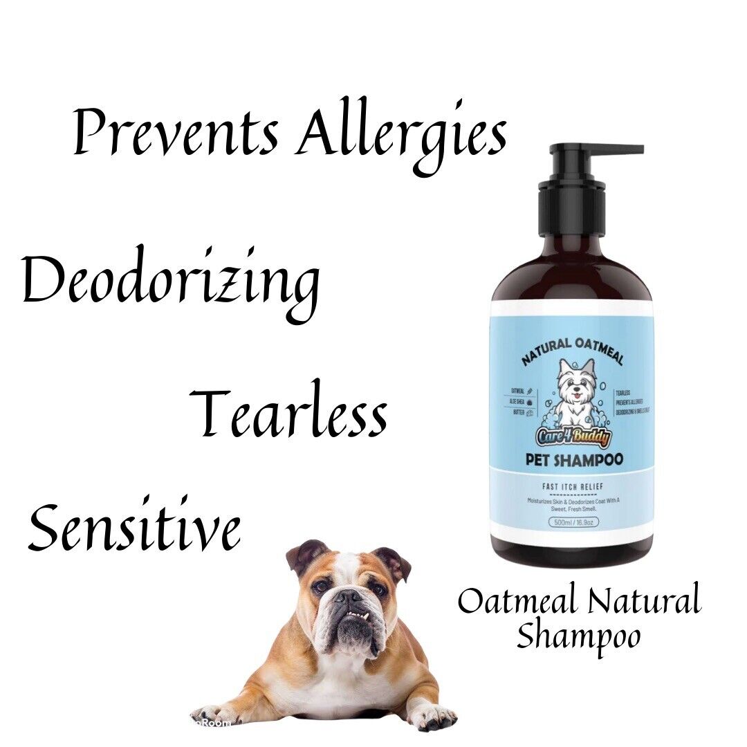 Dog Oatmeal Pet Shampoo with Vitamin E All Natural Great for Cats and