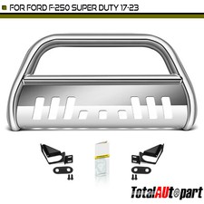 3 Ss 304 Silver Bull Bar Bumper Grille Guard For Ford F-250 Super Duty Front