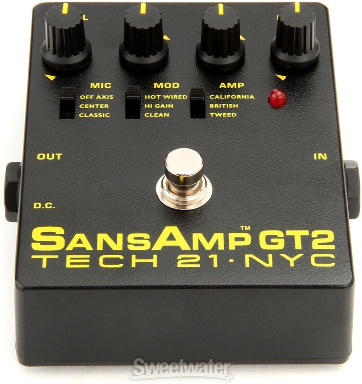 TECH 21 SANSAMP GT2 Black NYC Electric Guitar Bass Peripherals