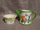 Yankee Candle Watering Can and Flowerpot Tealight Holders lot of 2