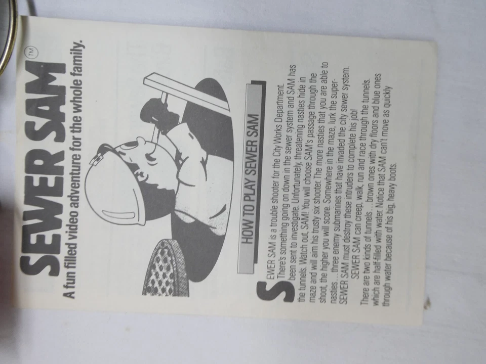 Sewer Sam (Intellivision, 1984) Complete Tested and working - Image 3 of 4
