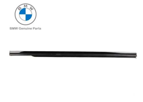 Genuine BMW E46 Coupe Gasket Railing Rear Side Window Gloss Black RIGHT - Foto 1 di 5