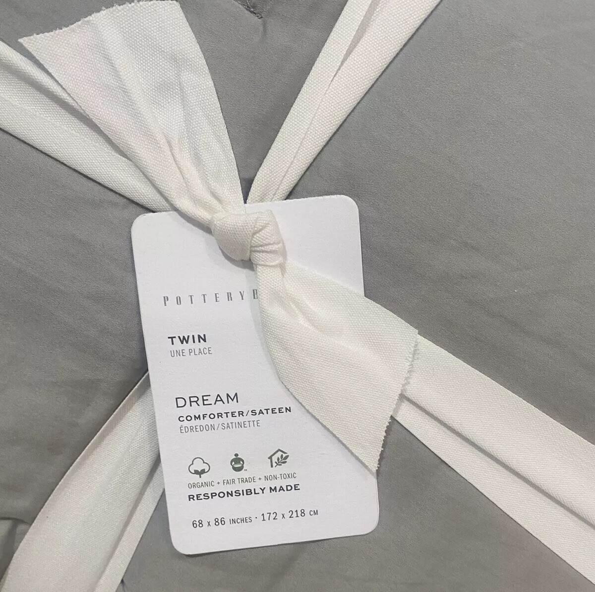 Pottery Barn Mirage Dream Brushed Cotton Comforter; Twin/XL