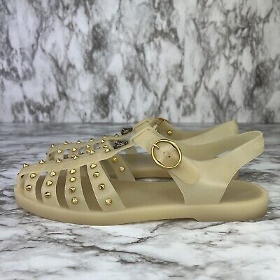 Gucci Studded Rubber Jelly Sandals Slides Tiger Men Size 10 Gucci Studded Rubber Jelly Sandals Slides Tiger Men Size 10