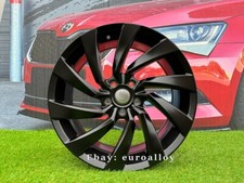 4 x 18 Inch 5x112 Black Wheels: Fits For Volkswagen Golf Jetta