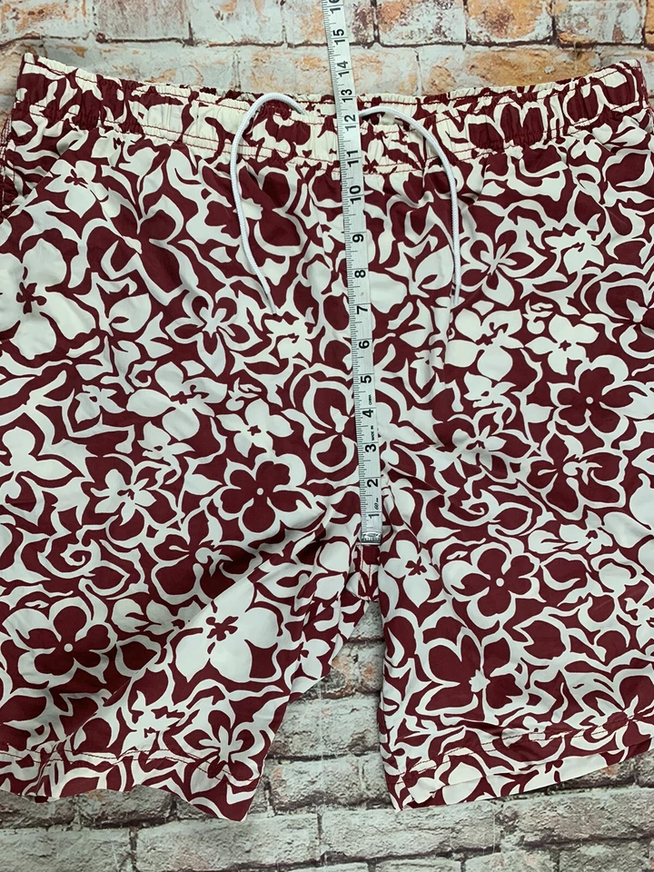 Bañador Lands End para hombre grandes pantalones cortos florales forrados de hibisco Foto 4 de 4