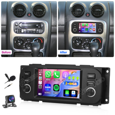 Apple Carplay For Chrysler PT Cruiser 2002-2006 Android 13 Car Radio Stereo +Cam