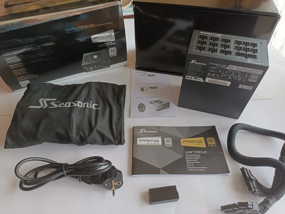 FUENTE SEASONIC PRIME PLATINUM 1300W FULL MODULAR  EFICIENTE ALTO RENDIMIENTO - Imagen 2 de 4