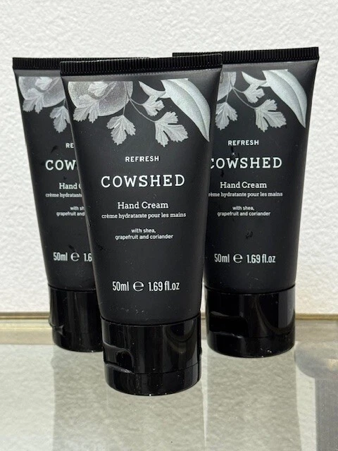 Cowshed Refresh Hand Cream 50ml X 3 (New) - Free Postage