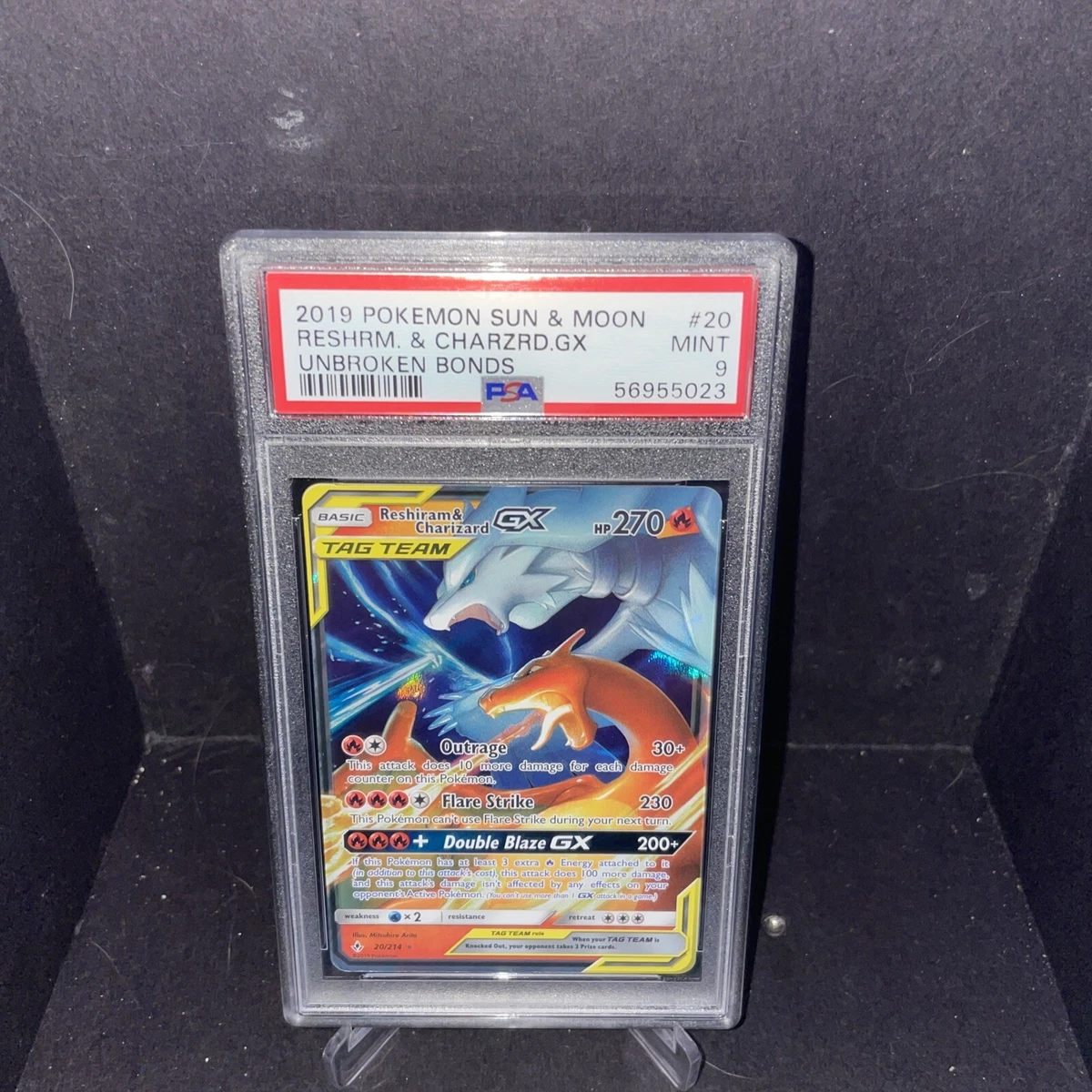 Reshiram & Charizard GX (Secret) - SM - Unbroken Bonds - Pokemon