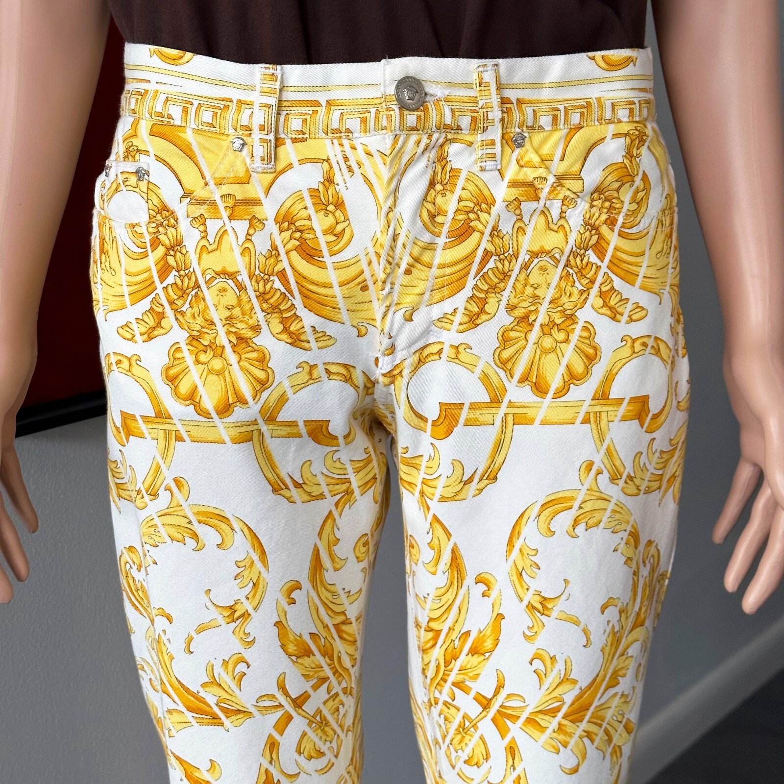 VERSACE JEANS SIGNATURE jeans Baroque print size 28/42 from S/S 2001 image 9