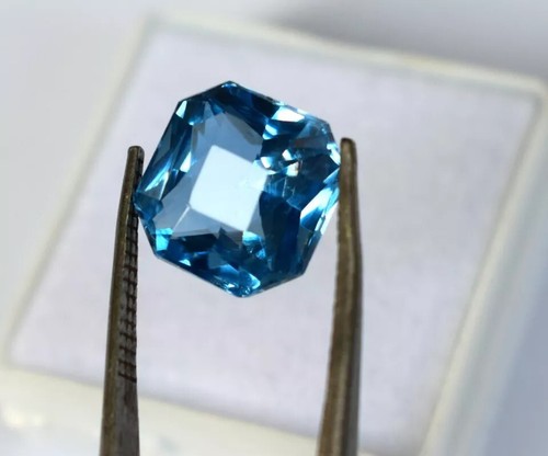 Natural Aquamarine Radiant 6.10 Ct Shape Certified Beautiful Gemstone - Picture 5 of 9