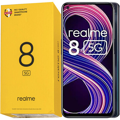 Realme 8 5G Supersonic Black 64GB + 4GB Dual-SIM Factory Unlocked