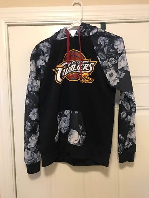 Cleveland Cavaliers Floral Print Hoodie M NBA OH Sweatshirt