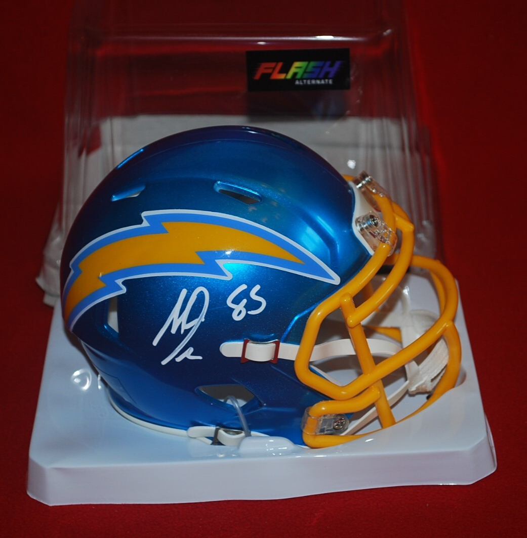 Antonio Gates Autographed Signed San Diego Chargers FLASH Mini Helmet Beckett 2W648498 
