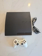 Sony PlayStation 3 PS3 Slim Console CECH-3001A 160GB W/Controller & Power Cable 