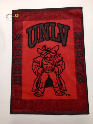 Team Golf UNLV REBELS NCAA Football 23''x16'' Towel w/ Hook Grommet