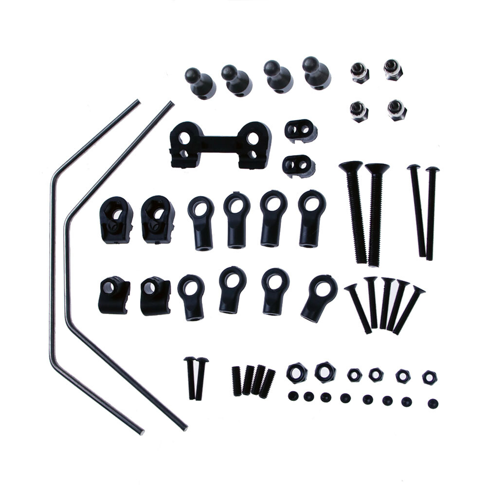 Bracci Sterzo Lega RC Set Bracci Sterzo Per Modelli RC 1/5 HPI Baja 5B, 5T, 5SC - In Lega, Colore Rosso, Marca TSRC Parti Lega Per 5B 5T 5SC