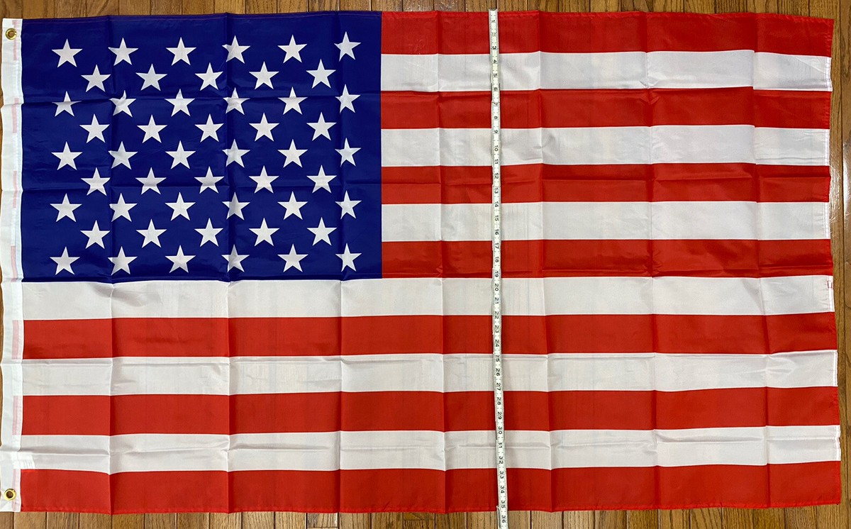 Bandiera Americana Ricamata 12x18 Pollici - Stelle E Strisce In Poliestere Per Esterni
