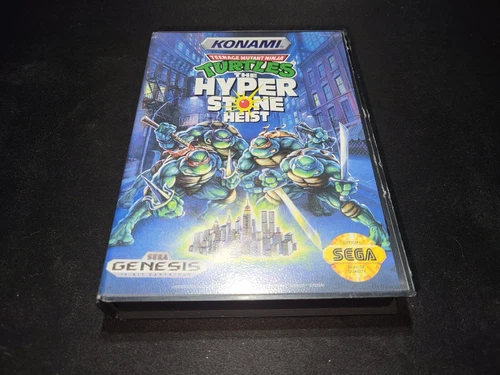 Teenage Mutant Ninja Turtles HyperStone Heist Sega Genesis EXMT+ CIB authentic!