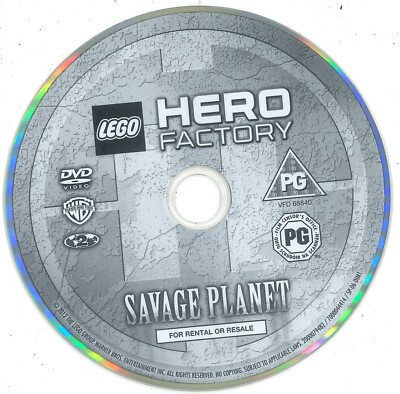 Lego Hero Factory: Savage Planet (2011) DVD Disc Only PG, John Schneider