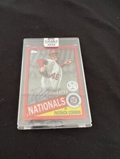2020 Topps Clearly Authentic 1985 Topps Patrick Corbin Auto Autograph /50