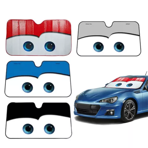 Car Windshield Sun Shade Cartoon Eye Visor SUV Auto Front Window Shield Cover - Picture 4 of 16