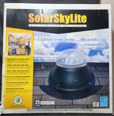 Vtg SolarSkyLite DIY Tubular Skylight 10'' x 48'' Made In America Energy-efficient