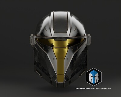 Halo/Starwars Mashup! Halo Mando Spartan Helm - 3D gedruckt fertig/DIY Stück