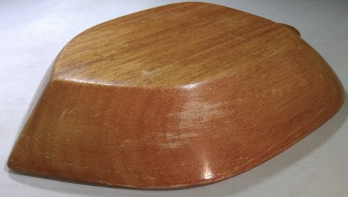 Cuenco vintage con forma de hoja de bellota 8 pulgadas x 5 pulgadas. Madera Monkey Pod - Imagen 8 de 12