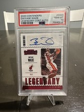 🔥 2020 DWYANE WADE LEGENDARY CONTENDERS AUTO #/49 PSA 10🔥 POP 1 🔥🔥