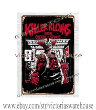 1988 Killer Klowns from Outer Space movie poster metal tin sign wall decor