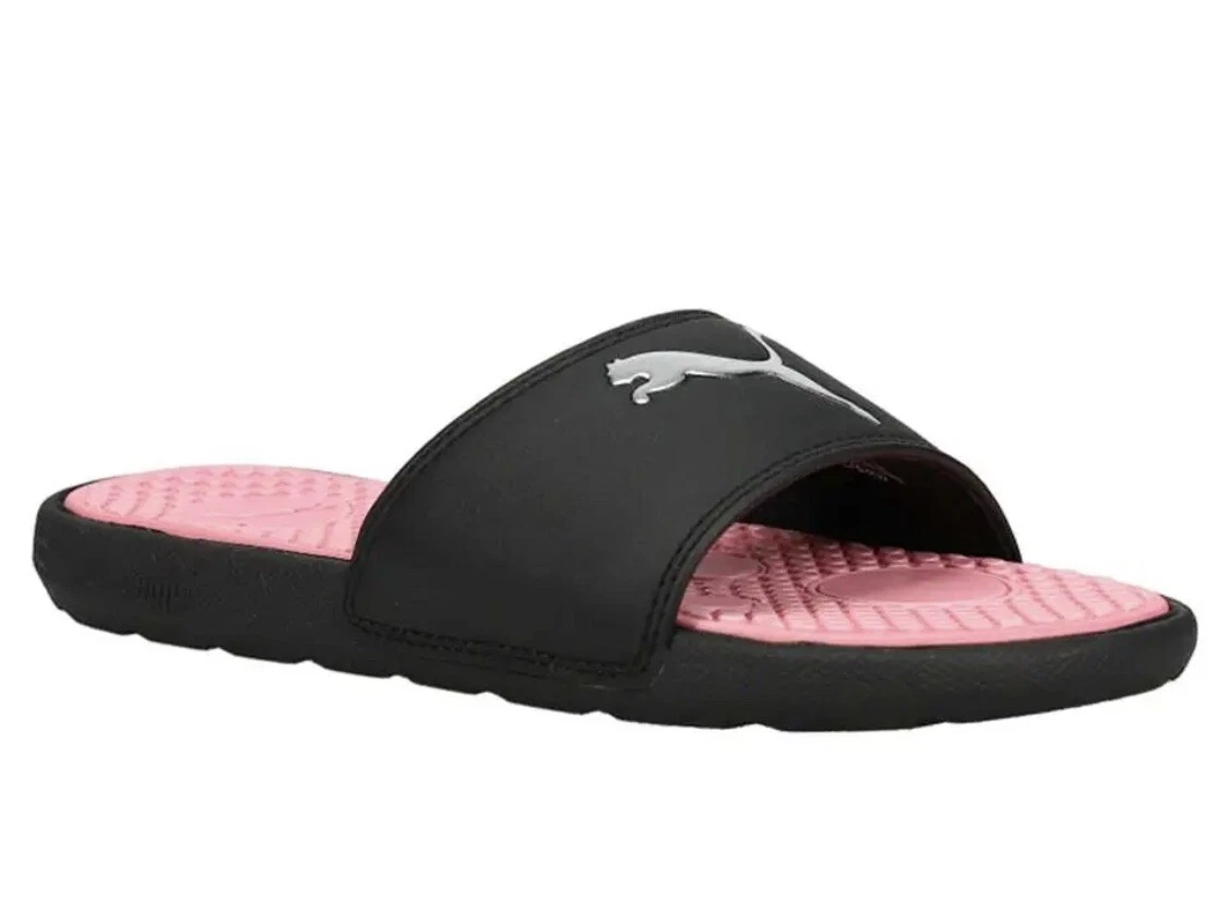 Sandali casual neri Puma Cool Cat Sport Slide da donna taglia 8 nuovi con scatola